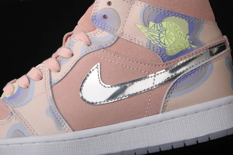 All categories Air Jordan Jordan series basketball shoes Air Jordan 1 Mid Air Jordan 1 Mid AJ1 Joe 1 China silver powder CW6008-600